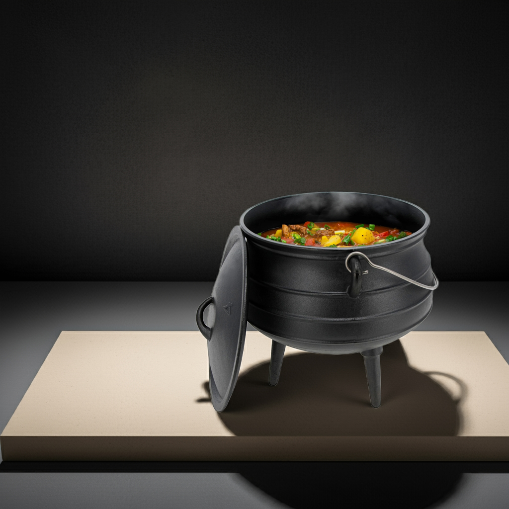 Cast Iron Cauldron Pot with Legs – Camping & Outdoor Cooking - Image 3