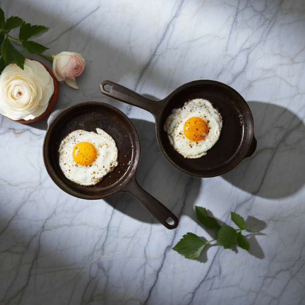 Small Cast Iron Skillet – Ideal for Eggs & Searing
